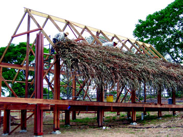 when designing for thatch ample allowance should be made for the projection of the eaves and gables to project water clear of the building and the ground - Thatch Roof Designs when designing for thatch ample allowance should be made for the projection of the eaves and gables to project water clear of the building and the ground - Thatch Roof Designs